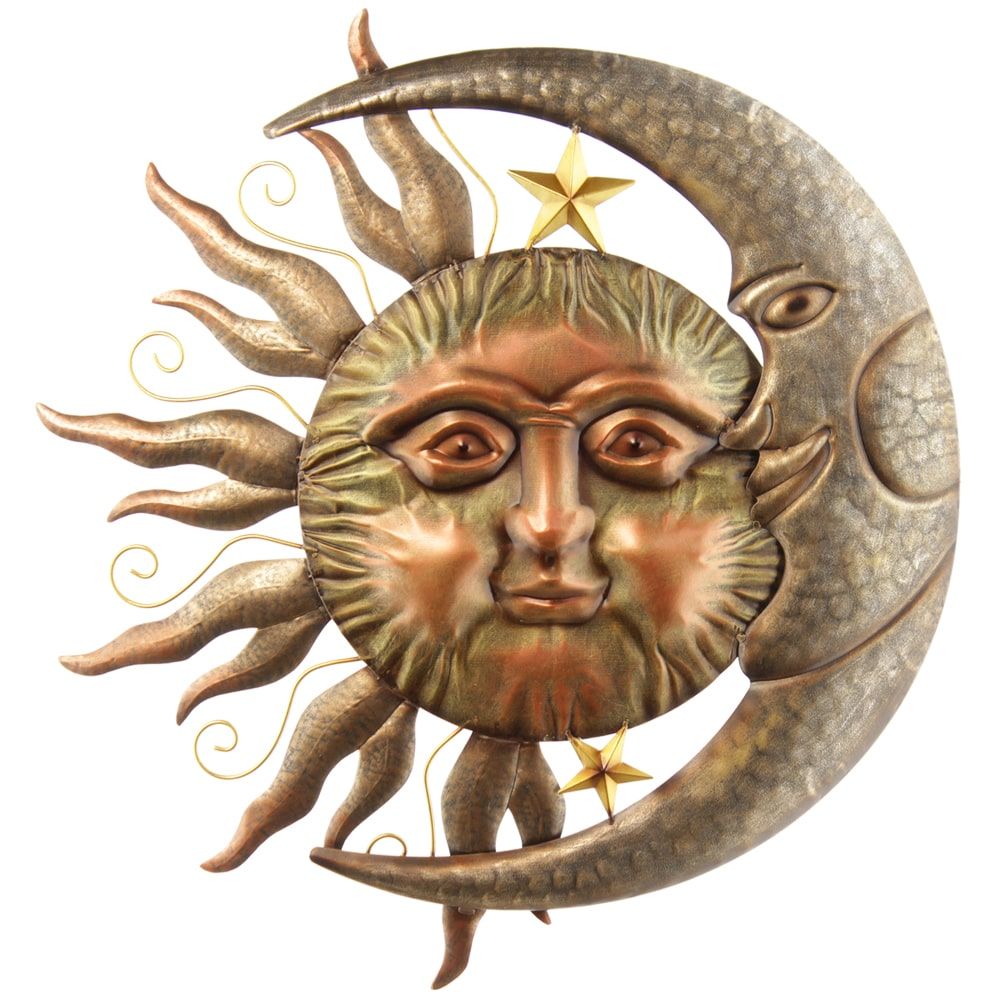 Mystik Sonne Symbol Tasche Mond Sterne Gesicht Himmel natur weiss gold  ornament